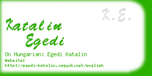 katalin egedi business card